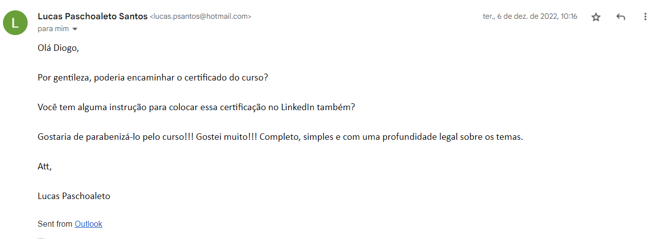 Depoimento Lucas
